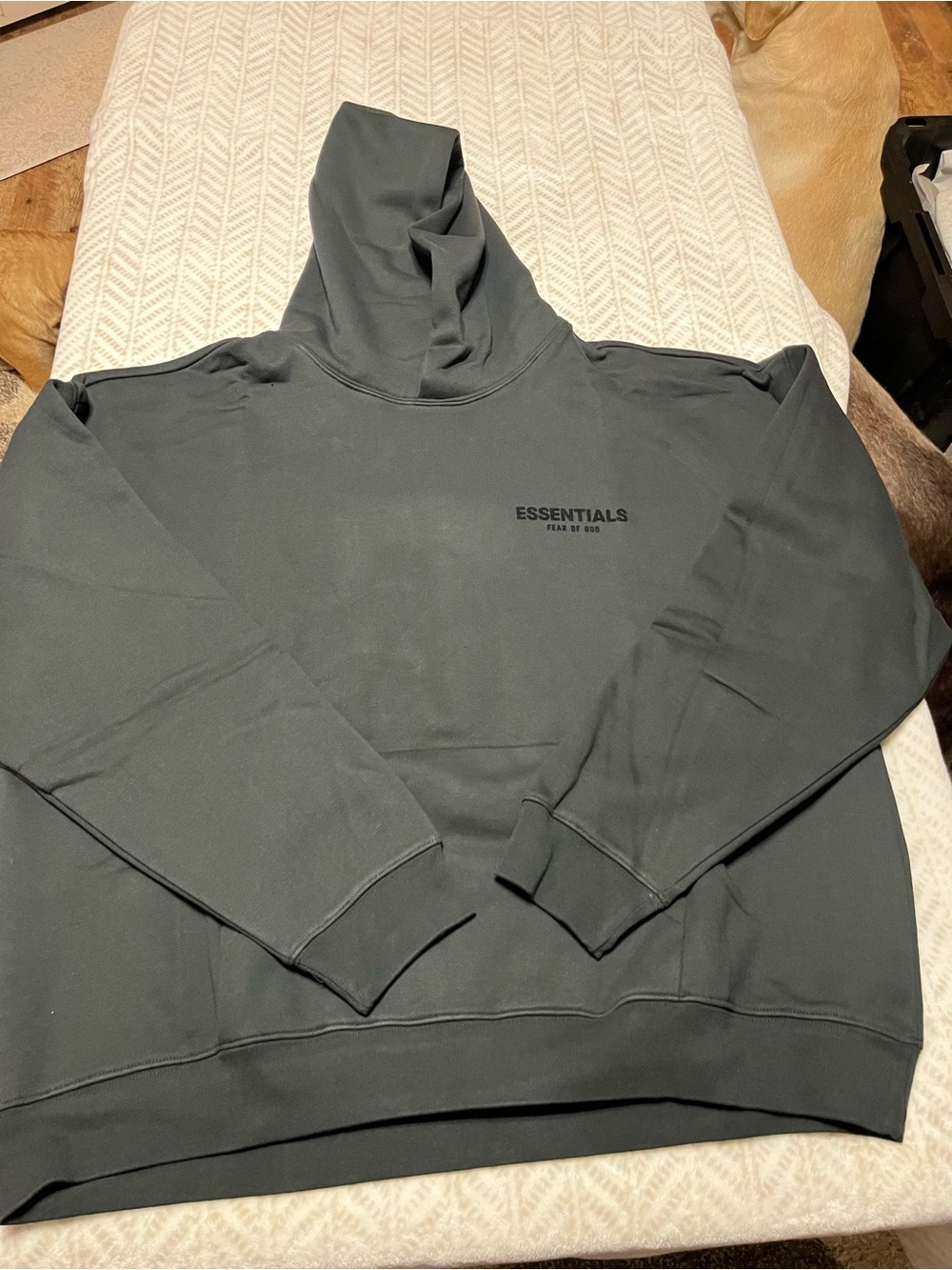 Essentials Men’s Hoodie in Charcoal Black XL